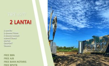 2 Lantai Tipe 45/77 Rumah 5 Menit ke UNIKAMA Bisa KPR