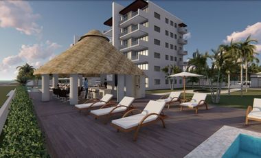 Departamento a pasos del mar en Zona Hotelera Sur de Cozumel, pre construcción