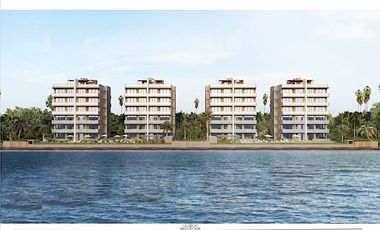 Departamento a pasos del mar en Zona Hotelera Sur de Cozumel, pre construcción