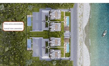 Departamento a pasos del mar en Zona Hotelera Sur de Cozumel, pre construcción