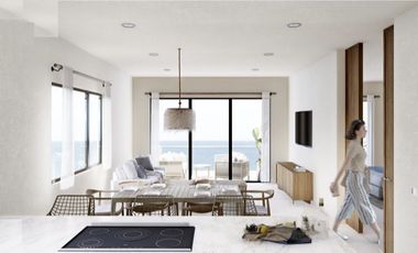 Departamento a pasos del mar en Zona Hotelera Sur de Cozumel, pre construcción