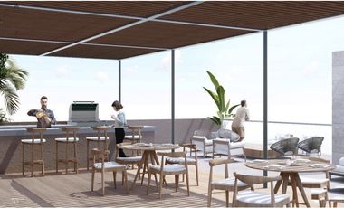 Departamento a pasos del mar en Zona Hotelera Sur de Cozumel, pre construcción