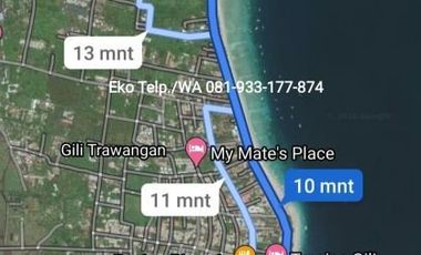 Dijual Cepat Tanah Tepi Pantai Gili Trawangan - Lombok