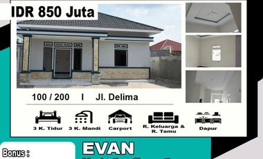 dijual perumahan cluster minimalis dekat jumbo mart
