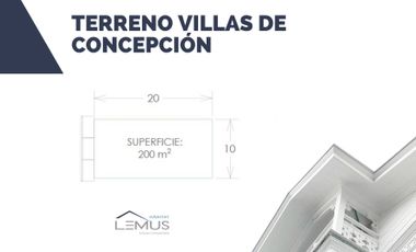Se Vende Terreno Villas de Concepción 200 m2