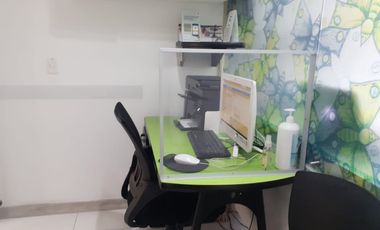 PR13289 Consultorio amoblado en patio bonito para arriendo