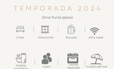 TEMPORADA VERANO 2024 - Zona punta Iglesia