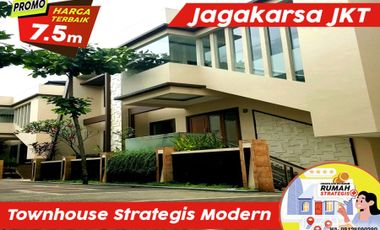 Townhouse Strategis Modern ada Pool Jagakarsa Jakarta dkt Tol & Mall