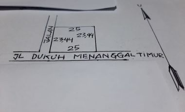 Tanah Menanggal 150m JL RAYA A.YANI Gayungan Surabaya Selata
