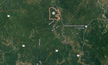 Jual Cepat Tanah Perumahan 320 Ha Di Curugbitung Lebak