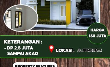 MILIKI RUMAH MINIMALIS CANTIK DI JL.PEMBINA IV TYPE 36/104