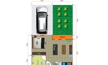 SISA 3 UNIT SAJA !!! Rumah Type studio 28 / 60 158juta