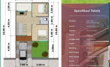 Jual Rumah terMurah Jatisari Jatiasih 10 menit ke YAPIDH