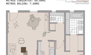 Departamento - Olivos-Vias/Rio