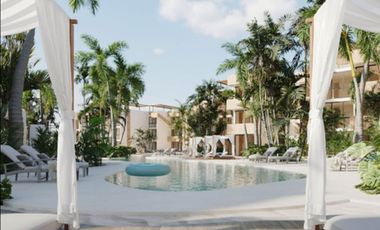 Departamento frente al  mar con club de playa, areas verdes y amenidades, en pre