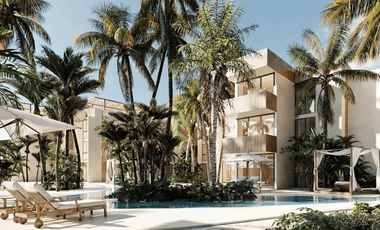Departamento frente al  mar con club de playa, areas verdes y amenidades, en pre