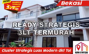 READY Cluster 3 lt Rooftop Modern Akses Lbr dkt Jl Ry Tol Jatiasih Bekasi