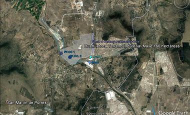 *TERRENO INDUSTRIAL CON DOBLE VÍA FÉRREA *Kansas y Ferromex* 150 has Divisibles