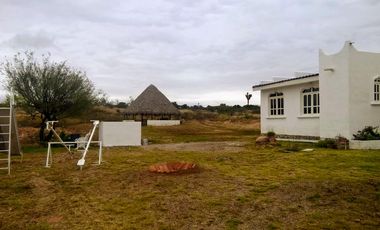 VENTA DE TERRENO CON PALAPA PARA CASA DE CAMPO EN ASIENTOS AGUASCALIENTES