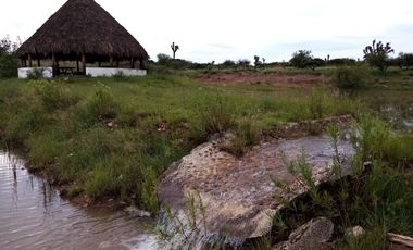 VENTA DE TERRENO CON PALAPA PARA CASA DE CAMPO EN ASIENTOS AGUASCALIENTES