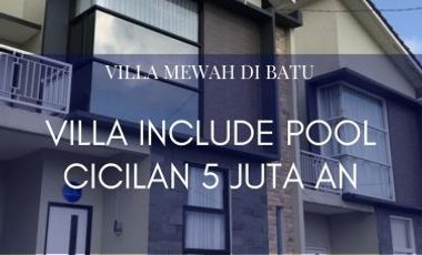 Private Pool Rumah Batu Tipe 67 Udara Sejuk dan Dingin