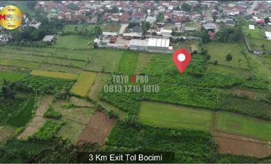Dijual Tanah Untuk Kawasan Pergudangan | 3 KM EXIT TOL BOCIMI | Cigombong bogor