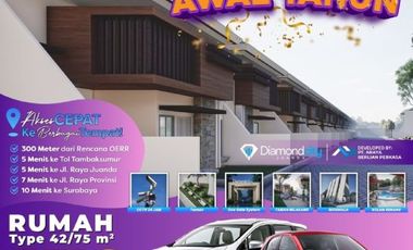 RUMAH MURAH HARGA TERJANGKAU 179 JUTA DI DEKAT BANDARA JUANDA SURABAYA