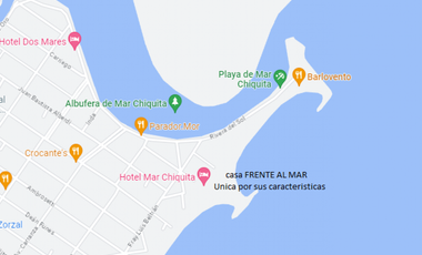 Casa frente al mar en Mar Chiquita