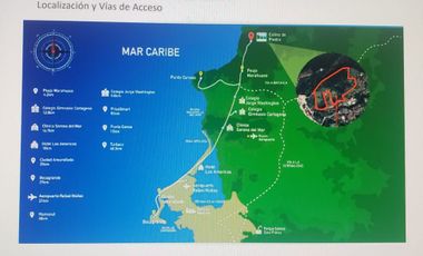 VENTA LOTE  VISTA MAR  12,3 HECT- Arroyo de Piedra Cartagena 123.000M2
