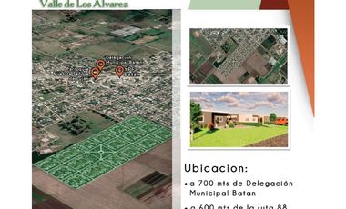 Valle de Los Alvarez. Barrio Residencial – Batan. Terrenos.