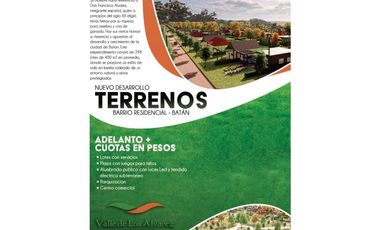 Valle de Los Alvarez. Barrio Residencial – Batan. Terrenos.