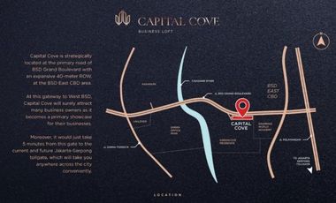 Ruko Capital Cove Lokasi Terbaik di BSD City