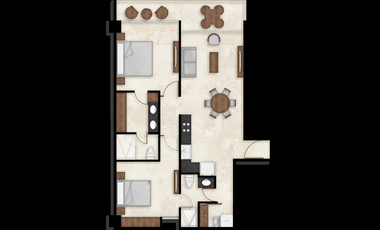 Departamento en Venta Mérida, Zaguán, Santa Gertrudis Copo ( Modelo Santa Lucía)