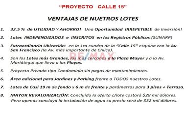 Oferta De Lotes En Chilca