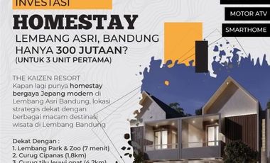 cluster homestay the kaizen resort lembang cocok investasi