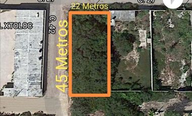TERRENO EN CHICXULUB PUERTO EN ESQUINA Y DE FACIL ACCESO
