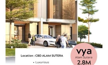 Dijual Rumah Alam Sutera Tipe Vya Sutera Victoria Unit Terbatas Harga Murah Masih Launching