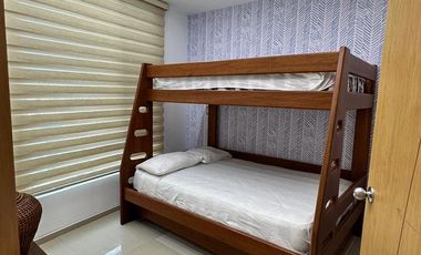 VENDO HERMOSO DEPARTAMENTO FULL AMOBLADO EN TONSUPA EXCELENTE VISTA