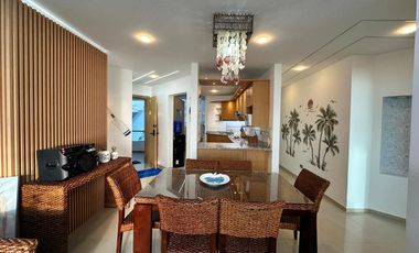 VENDO HERMOSO DEPARTAMENTO FULL AMOBLADO EN TONSUPA EXCELENTE VISTA