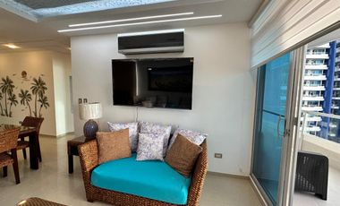 VENDO HERMOSO DEPARTAMENTO FULL AMOBLADO EN TONSUPA EXCELENTE VISTA