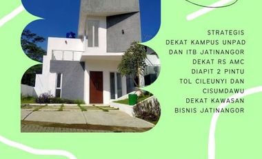 Termurah Rumah Villa 2LT Bonus Kolam Renang dekat Unpad IPDN Jatinangor Sumedang