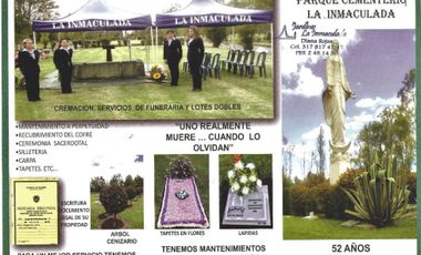 Lotes triples parque cementerio la inmaculada