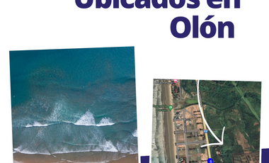 Olón, 4 terrenos residenciales fraccionados, zona de alta plusvalía, en venta (vía Olón/Curia)