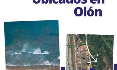 Olón, 3 terrenos residenciales fraccionados, zona de alta plusvalía, vía Olón/Curia