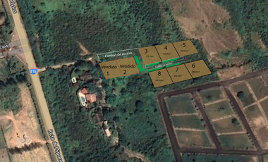 Olón, 3 terrenos residenciales fraccionados, zona de alta plusvalía, vía Olón/Curia