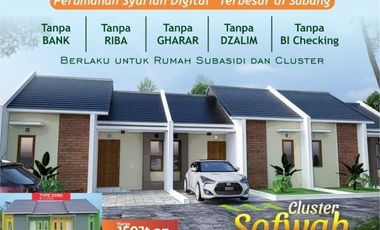 DIJUAL RUMAH SYARIAH DIGITAL TERBESAR DI PURWADADI SUBANG