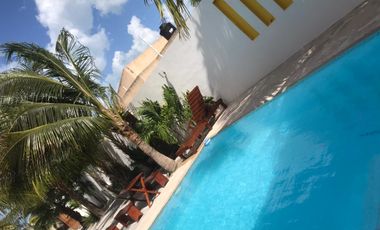 Casa en renta en Telchac puerto con alberca/ 3 habitaciones