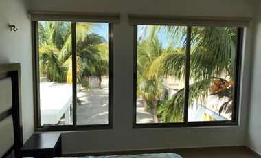 Casa en renta en Telchac puerto con alberca/ 3 habitaciones