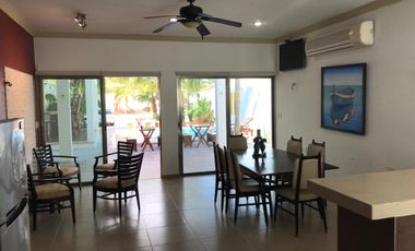 Casa en renta en Telchac puerto con alberca/ 3 habitaciones