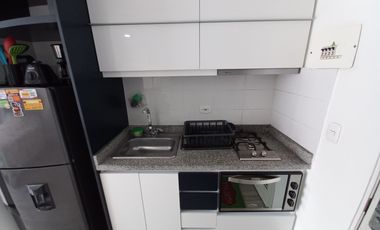 apartaestudio en arriendo en edificio frontera piso 9 amoblado. Cod A13386